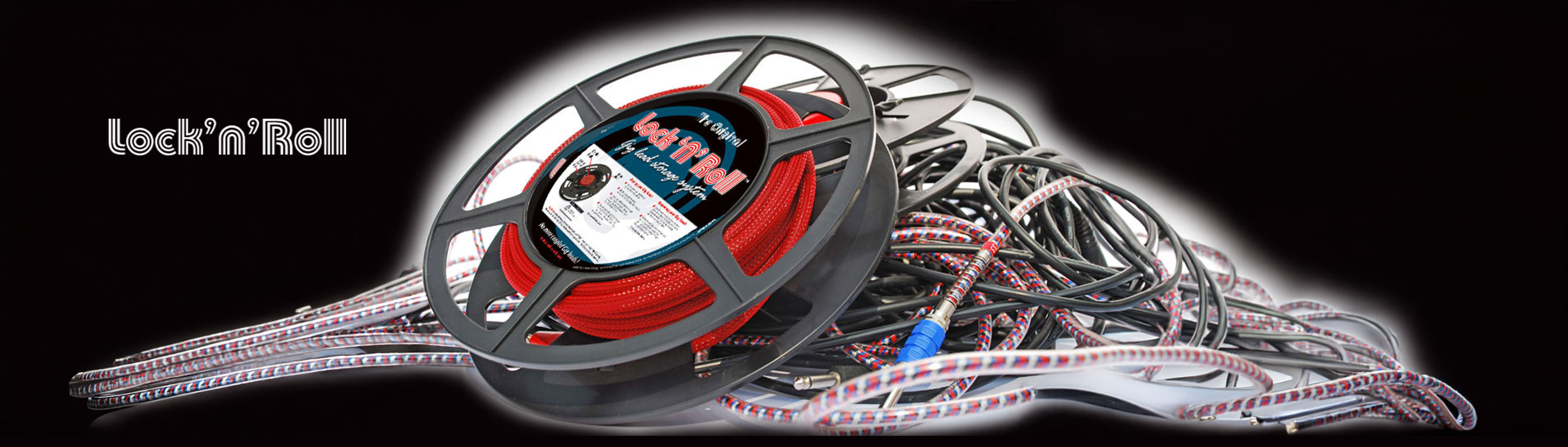 Lock 'n' Roll Gig Lead Storage System